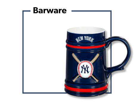 Shop Barware - Beer mugs, wine glasses, and shot glasses for the NFL, NHL, MLB, and college sports teams