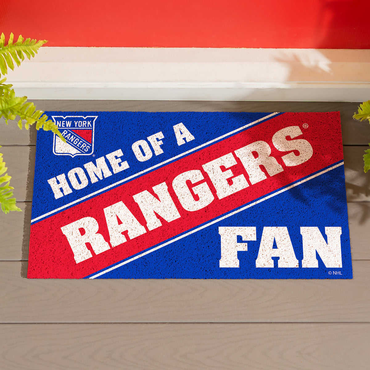 New York Rangers, PVC Mat COLOR, Home of a Fan – Team Sports America