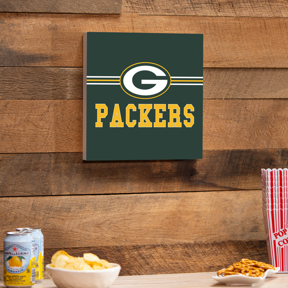 Green Bay Packers Wood Wall Sign, 12x12 – Team Sports America