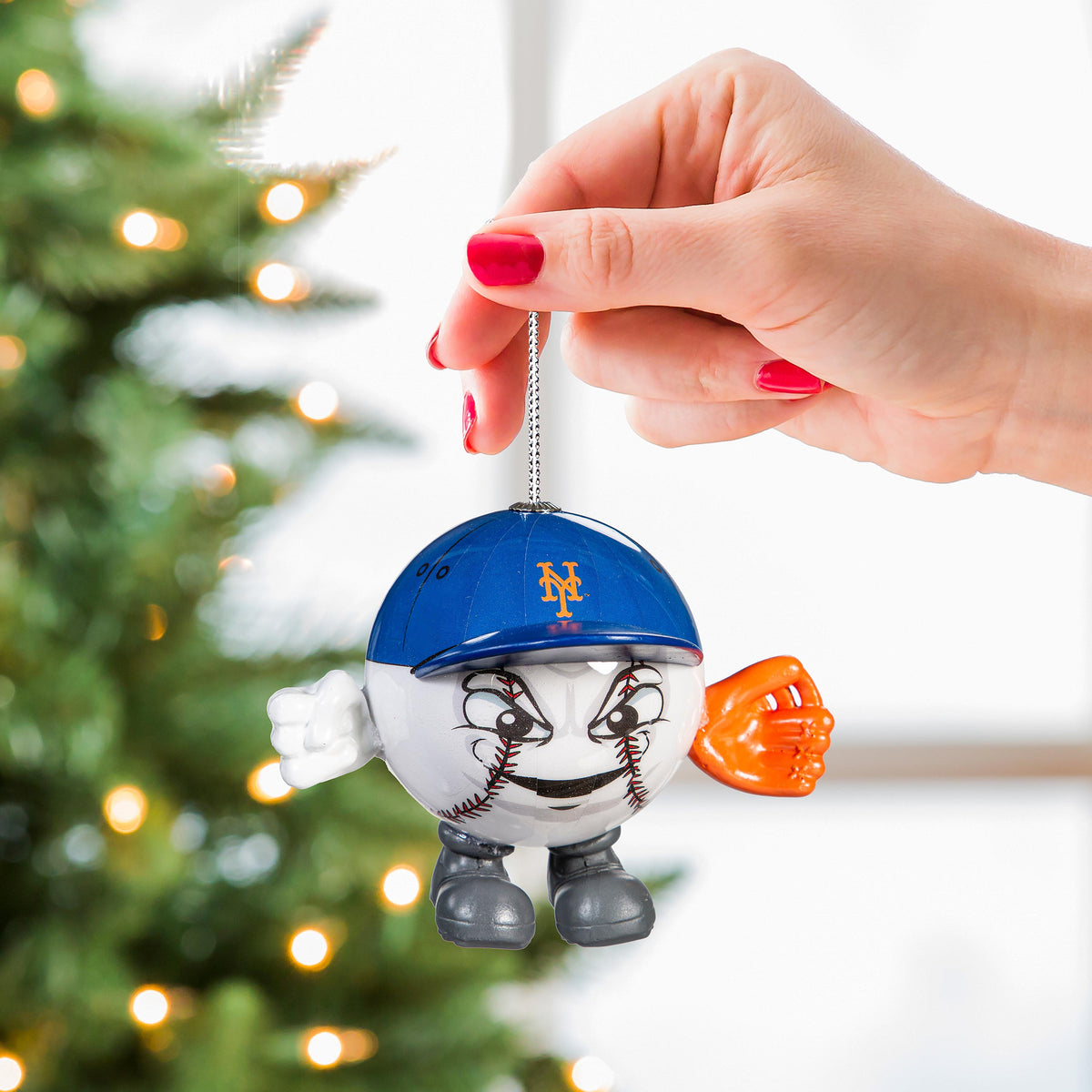 New York Mets Ball Head Ornament – Team Sports America