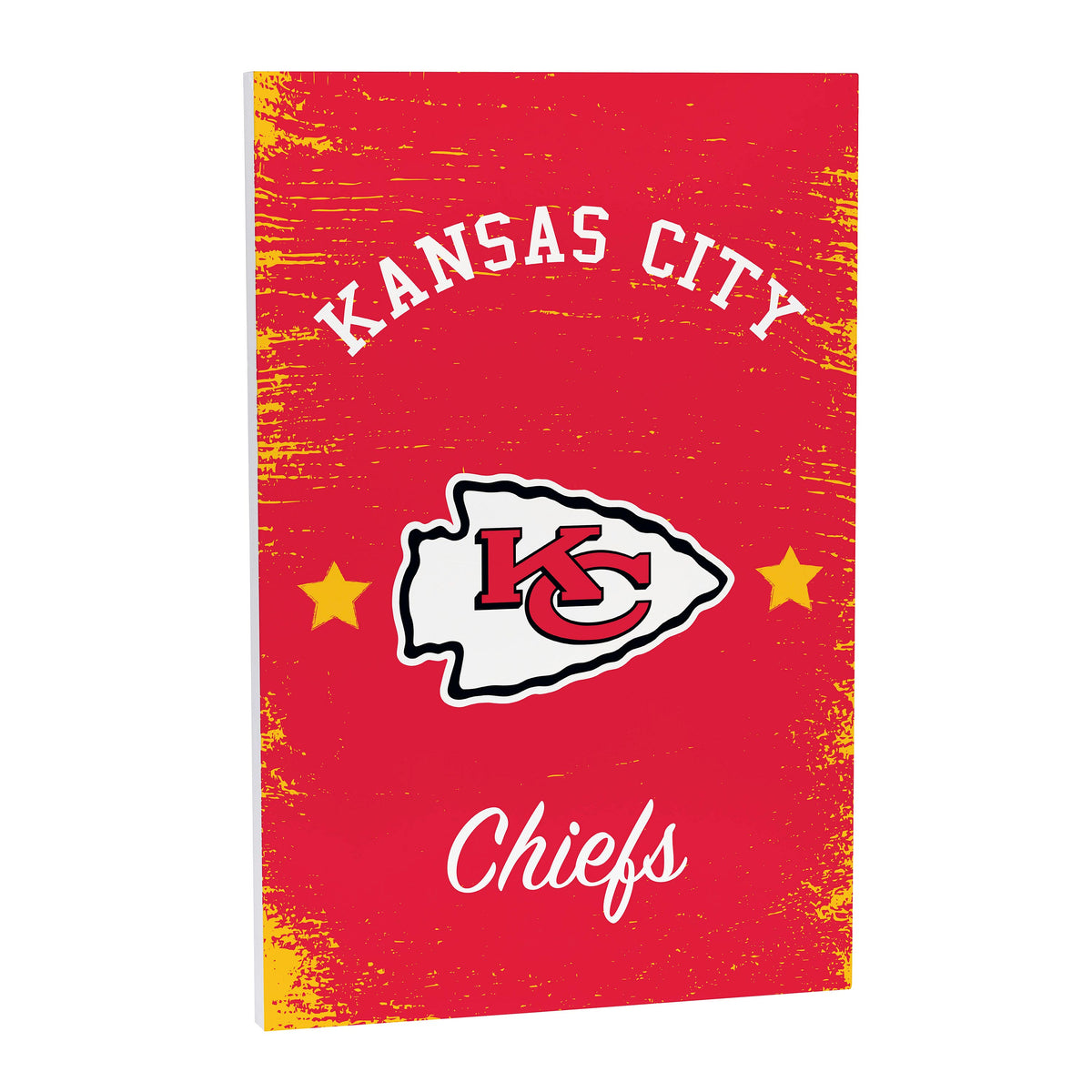 Kansas City Chiefs Wood Wall Sign, 16x24 – Team Sports America