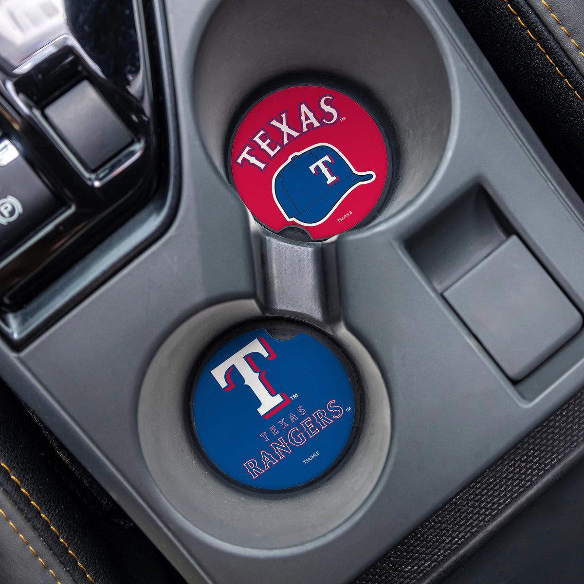 Texas Rangers Car Coaster Set, 2pc – Team Sports America