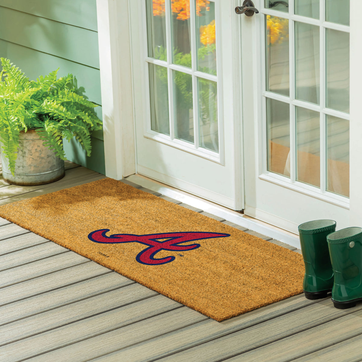 Atlanta Braves Extra Large Full Color Coir Mat, 60