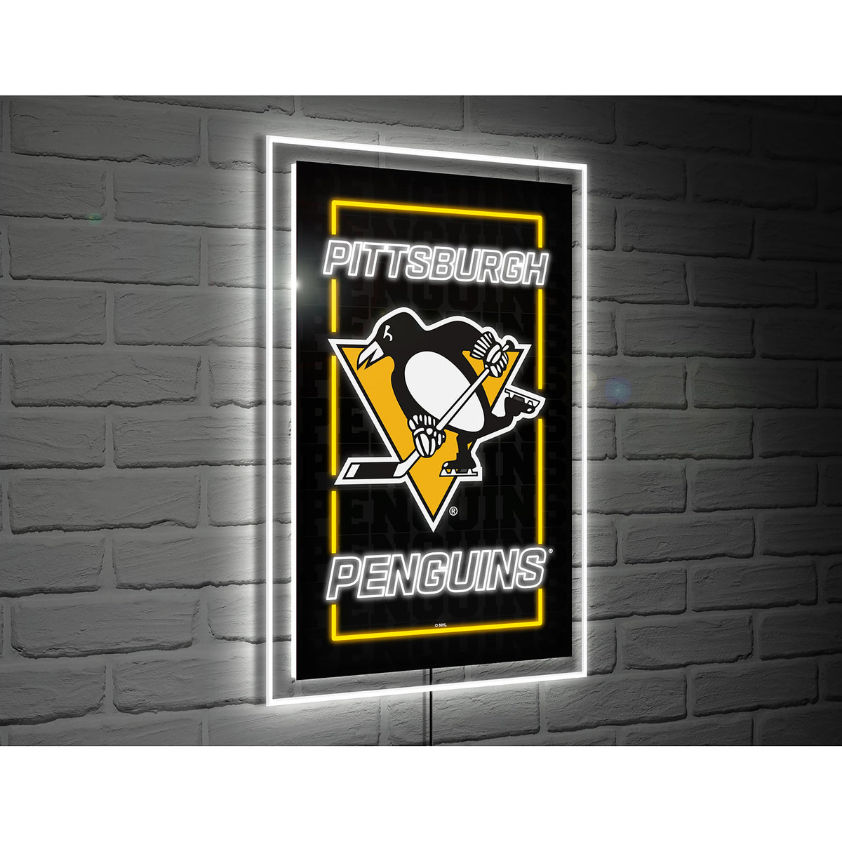Pittsburgh Penguins Hockey Rectangle Neolite LED Decor – Team Sports ...