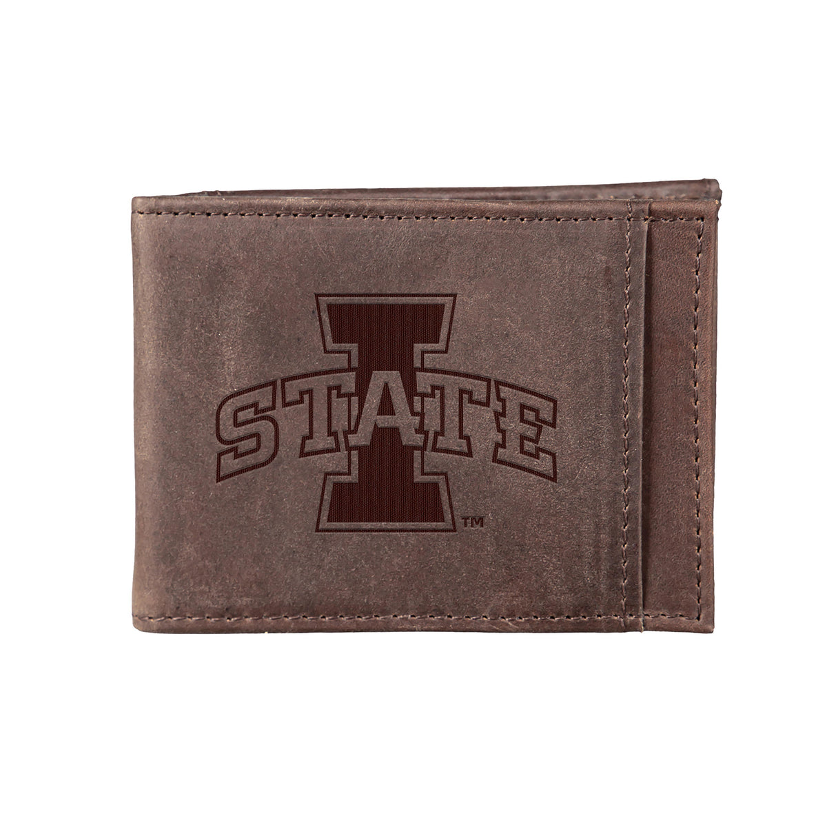 Front Pocket Wallet w/ RFID Blocking, Iowa State University, Brown ...