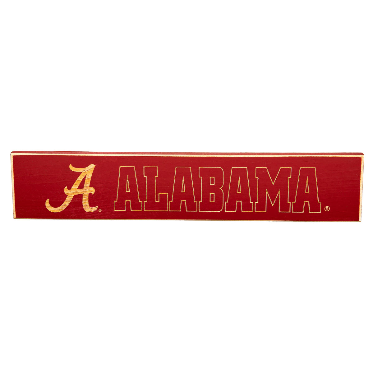 University of Alabama Engraved Wood Sign, 3.5