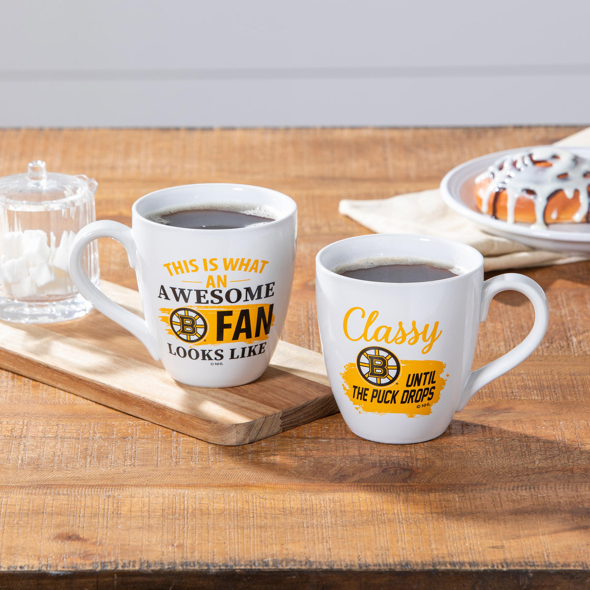 Ceramic Cup o Java Gift Set Boston Bruins