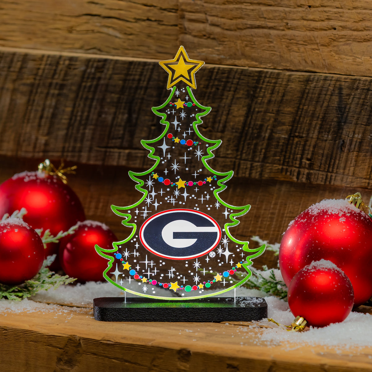 University of Georgia College Holiday Tree Desklite LED Decor – Team ...