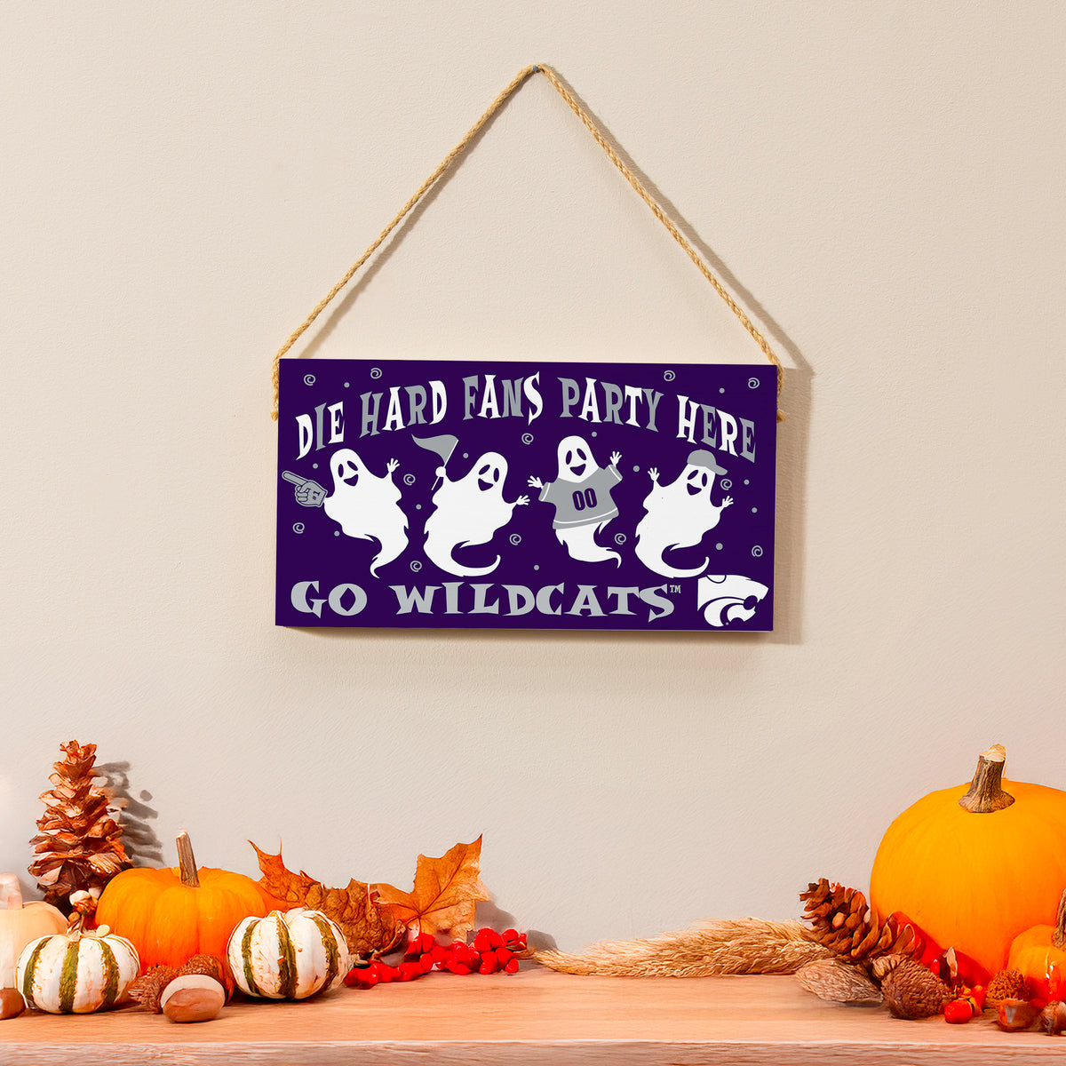 Kansas State University Halloween Wood Wall Sign, 6x11 – Team Sports ...