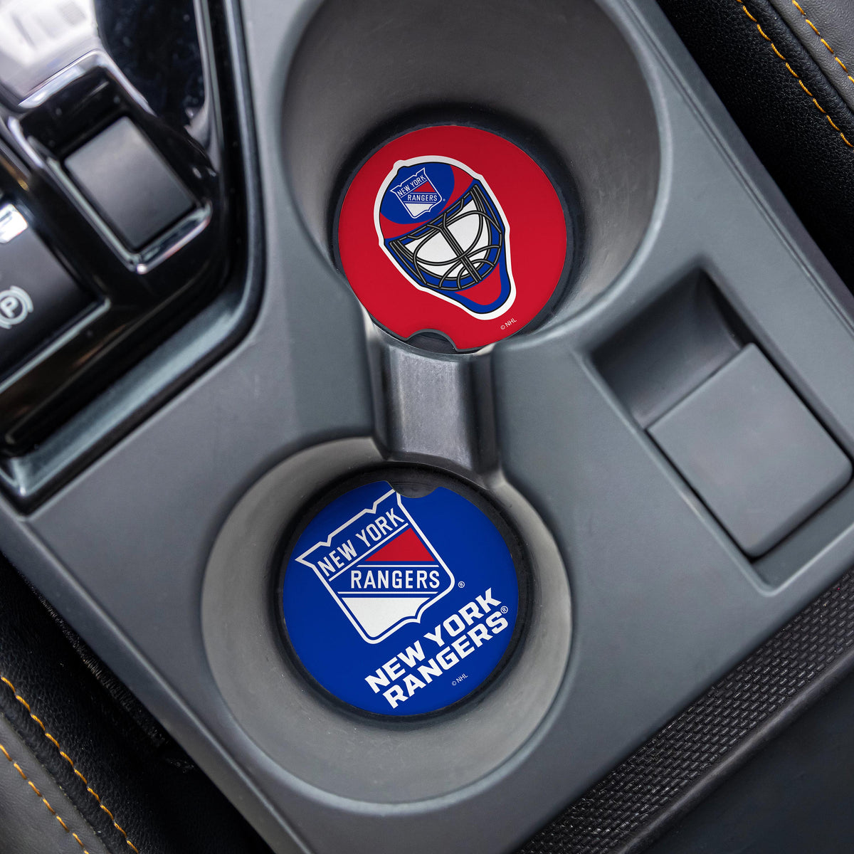 New York Rangers Car Coaster Set, 2pc – Team Sports America